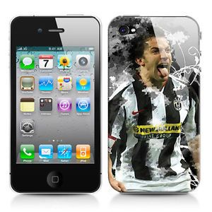 Cover Apple iPhone 4 4S Del Piero Juventus Juve Calcio Sport Custodia Rigida