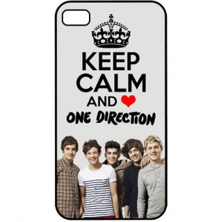 Keep Calm and Love One Direction 1D Beautiful iPhone 4 4S Hard Case Cover