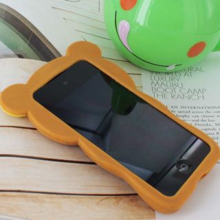 Brown 3D Teddy Bear Silicone Gel Skin Case Cover for iPod Touch 4 4th Accessory