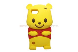 Hot Newest Yellow Winnie The Pooh 3D Cute Soft Case Cover for iPod Touch 5 5th