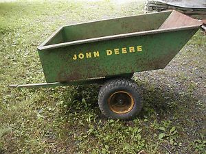 Vintage John Deere 50 Lawn Garden Tractor Wagon