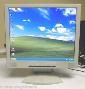 Chi Mei A170E1 08 17" Flat Screen LCD Desktop Computer Monitor DVI D VGA White