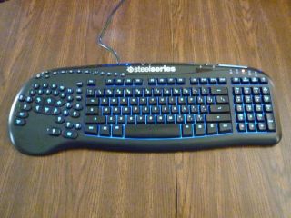 SteelSeries Merc Stealth Gaming Keyboard Backlit Illuminated LED Blue Red Purple 0813810011650