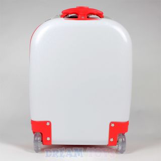Hello Kitty ABS Suitcase Travel Luggage Bag Large White Hard Case Red Details