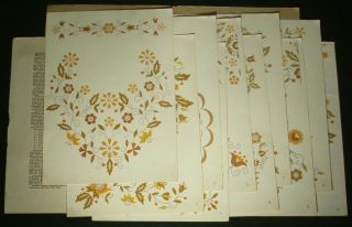 Hand Embroidery Pattern Folio Polish Folk Design Ethnic Floral Motifs Poland Art