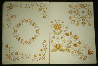 Hand Embroidery Pattern Folio Polish Folk Design Ethnic Floral Motifs Poland Art