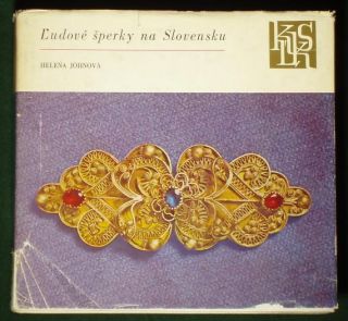Book Slovak Folk Jewelry Ethnic Costume Silver Filigree Button European Brooch