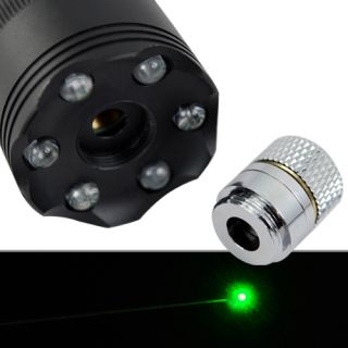 Heavy Duty Green Laser Pointer Flash Light Torch 6 LED Torch Light