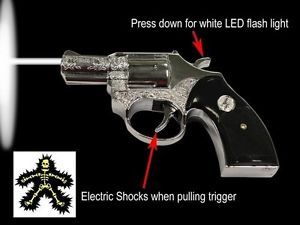 Shocking Pistol Laser Pointer Gag Gift Gun Novelty Joke Electric Shock Zap Fun
