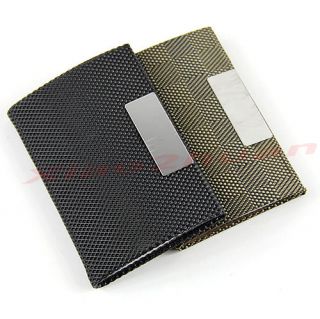 New Magnetic Folio Business Name ID Credit Card Case Holder Organizer Box