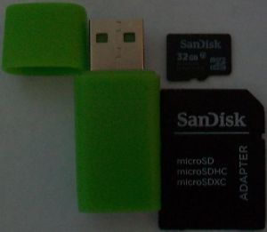 SanDisk 32GB MicroSD Micro SDHC TF Memory Card Adapter USB Card Reader