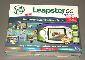 Leap Frog Leapster GS Explorer Ultimate Learning Game System Bundle w 4 Apps New