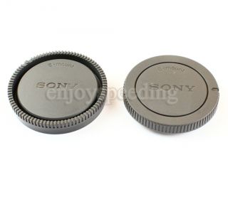 Camera Body Lens Cover Front Rear Lens Cap Kit for Sony E Mount NEX 3 NEX 5