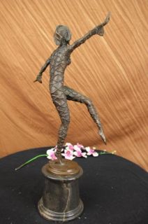 Signed Chiparus Persian Dancer Art Deco Bronze Statue Sculpture Figurine Figure