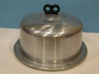 Vtg Regal Aluminum Metal Round Locking Cake Taker Saver Carrier Plate Easy Lock