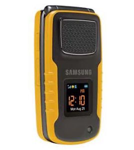 Samsung Rugby SGH A837 Yellow Unlocked Rugged 3G PTT GPS GSM Mobile Cell Phone