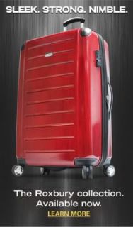 Ricardo Roxbury Black Cherry Luggage 21" Expandable Spinner Hardshell Carry On
