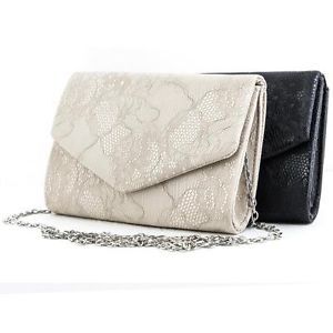 Small Women Fashion PU Leather Clutch Chain Purse Envelope Shoulder Bag Handbag
