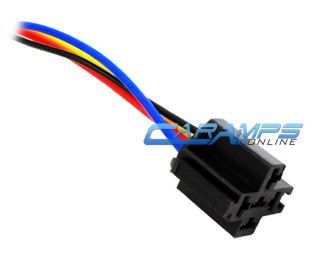 ★ New 12 Volt 5 Wire SPDT Bosch Tyco Type Style Car Auto Relay Socket Harness ★