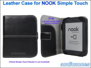 Leather Case Cover Bag for Barnes Noble Nook Simple Touch eBook Reader eReader