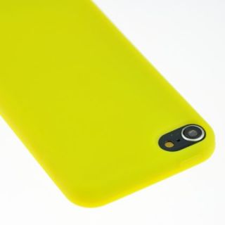Yellow Solid Color Soft Silicone Case Cover Skin for Apple iPod Touch 5 TOUCH5