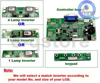 LCD Controller Board DIY Kit RTMC1B VGA Turn A Laptop LCD to A Desktop Monitor