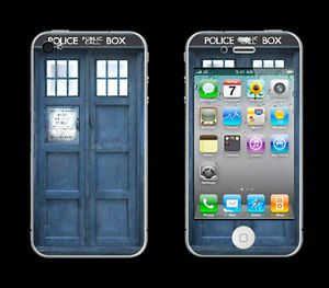 Doctor Who Call Box Tardis Cell Phone Skin iPhone Blackberry Android Droid