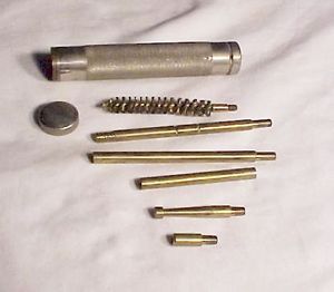Vintage Marbles Metal Safe Case Gun Cleaning Kit Revolvers USA 99 30 45 Cal