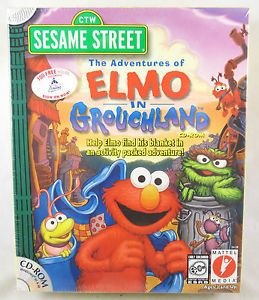 Sesame Street Adventures Elmo Grouchland CD ROM Software SEALED New