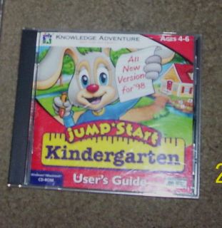 Knowledge Adventure Jumpstart Kindergarten for PC Mac CD ROM Users Guide