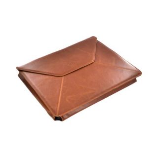 Brown Kroo 13 in Notebook Leather Envelope Snap Case