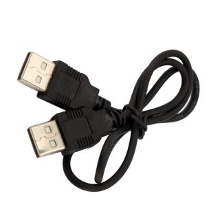 New USB 2 0 A Male M to Male Extension Cable Cord Black 1 15ft