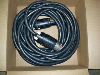 Hubbell 50 Amp Extension Cord Shore Power RV 50 Feet