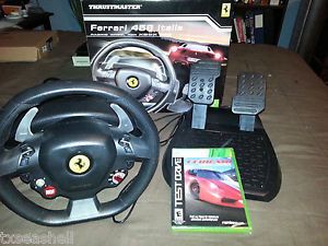 Thrustmaster Ferrari 458 Italia Xbox 360 PC Gaming Steering Wheel Racing Game