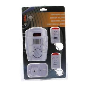 New Wireless IR Motion Sensor Alarm Detector Infrared Remote Control Home Safety
