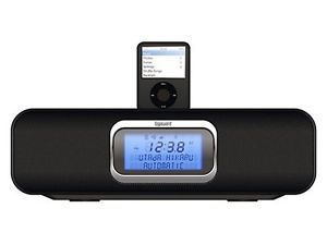 Gigaware 12 551 HD Radio Receiver iPod Dock Alarm Clock Plays iPod Moves on TV