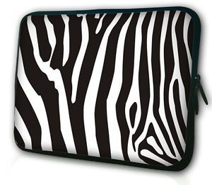 Hot Fashion Zebra Print 17" 17 1 17 3 inch Notebook Laptop Sleeve Bag
