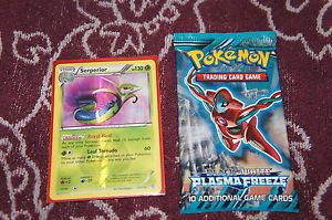 Shiny Serperior Plasma Freeze Pokemon Card Holo RARE Booster Pack