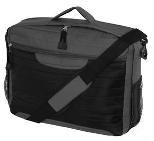 17" 15" Widescreen Laptop Notebook Bag Carry Case Briefcase Black Grey Classic