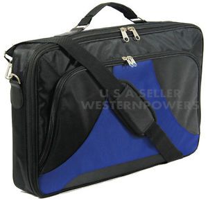 18" 18 4" inch Laptop Notebook Carrying Messenger Bag Case Briefcase Black Blue