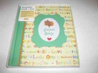 New Seasons Sweet Baby Animal Theme Baby Memory Book New