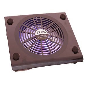 USB 828 1 18cm Big Fan with Blue LED Cooling Cooler Pad Stand for Laptop 15 4"