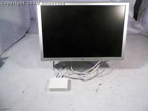  Cinema A1082 23 Widescreen LCD Monitor Silver w Cables Power Adapter