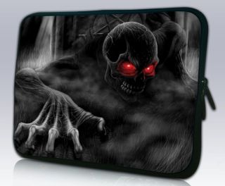 10" Skull Laptop Netbook Sleeve Case Bag Pouch for 10 1" Dell Inspiron Mini 10