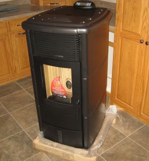 New Ecoteck Elena Wood Pellet Stove High Efficiency Furnace Fireplace 48 000 BTU