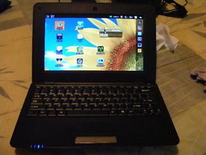Crystal View 10 inch Android 2 2 Netbook Laptop Black Excellent Condition
