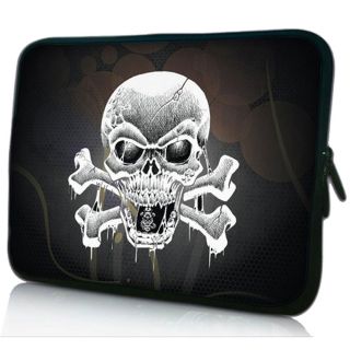 10" 10 1" Skull Laptop Tablet PC Netbook Sleeve Bag Case for Asus Dell HP Acer