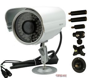 Foscam FI8904W Wireless Outdoor Bullet IP Security Network Camera w Univ Bracket