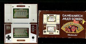 1980s Donkey Kong 2 Nintendo Game Watch Electronic Handheld LCD Arcade Boxed