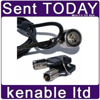 Vztec Laptop Notebook Security Cable Barrel Lock for Kensington Slot 006066